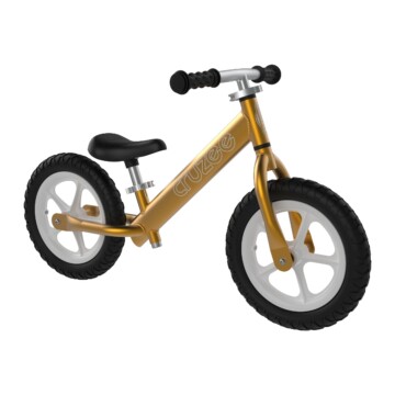 Cruzee Childs Balance Bike Gold Jetblack Cycling Australia